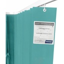 Haines Antimicrobial Medical Curtains 7.5m x 2m Teal