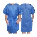 Haines Haines Easy-Wrap No-Gap Gown Dark Blue X-Large Carton Of 50