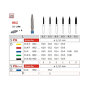 Diaswiss Diamond FG Flame Bur 314 862 012 Coarse Pack Of 5